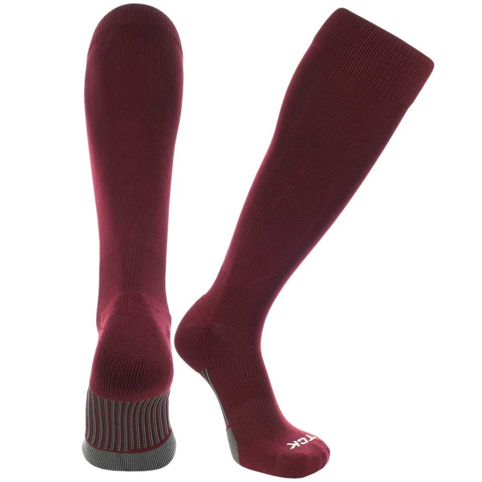 Dugout Series - Solid Colors OTC Socks (DNOA1) maroon