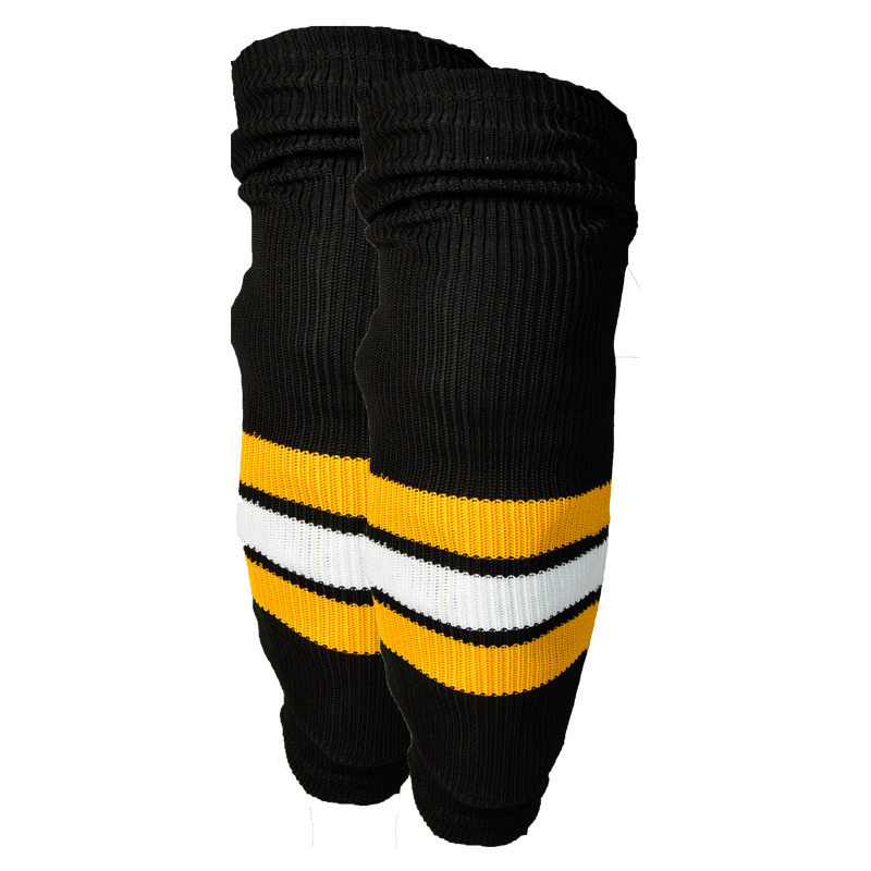 Pearsox Pro Weight Knit Ice Hockey Socks - Boston (Black, Gold or White) | Size Adult (30