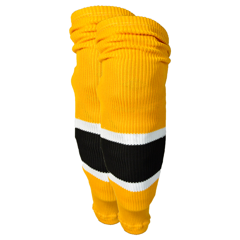 Pearsox Pro Weight Knit Ice Hockey Socks - Boston (Black, Gold or White) | Size Adult (30