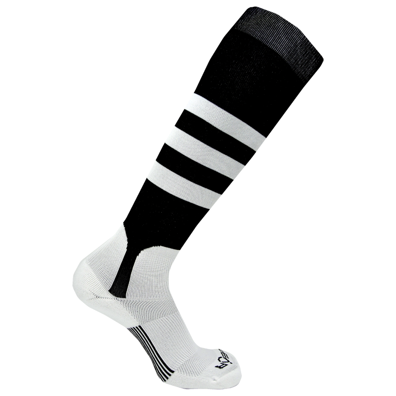 Stock Pear DoublePlay - Pattern A Stirrup Socks | Size Small / Youth Color Black / White
