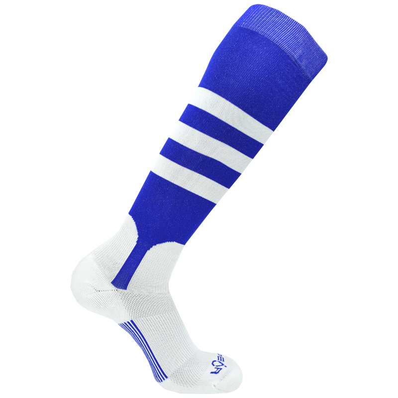 Stock Pear DoublePlay - Pattern A Stirrup Socks | Size Small / Youth Color Royal Blue / White