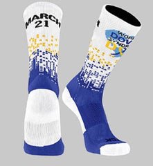 Custom World Down Syndrome Day Crew Sock - Original Design