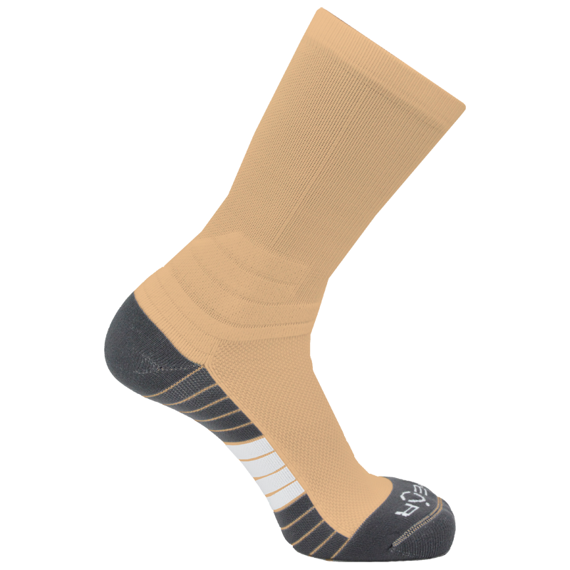 Pear Surge Crew Socks (SURCR) - Solid Color Performance Athletic Socks