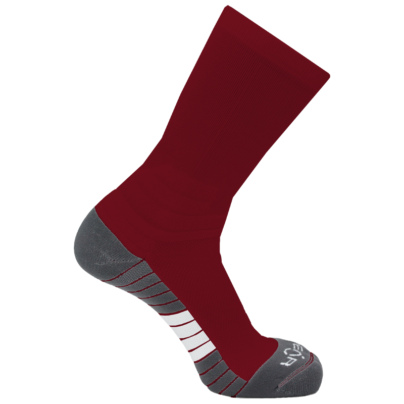 Pear Surge Crew Socks (SURCR) - Solid Color Performance Athletic Socks