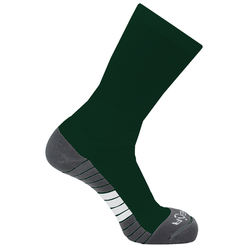 Pear Surge Crew Socks (SURCR) - Solid Color Performance Athletic Socks