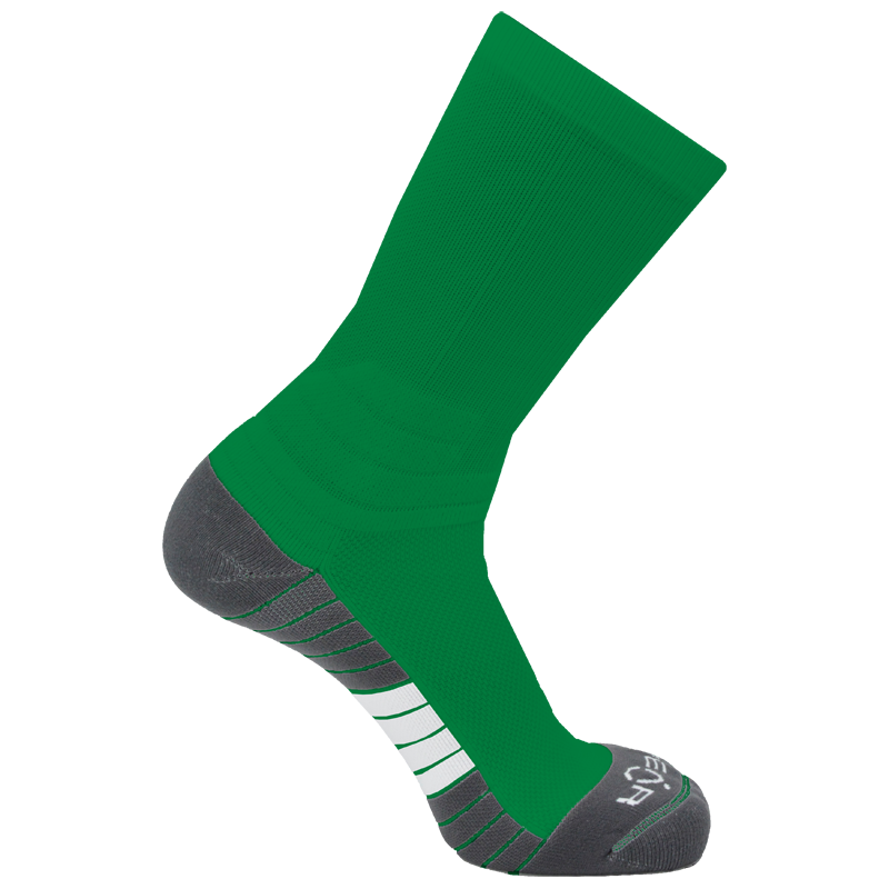 Pear Surge Crew Socks (SURCR) - Solid Color Performance Athletic Socks