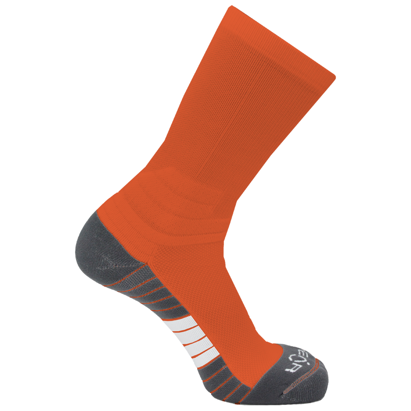 Pear Surge Crew Socks (SURCR) - Solid Color Performance Athletic Socks
