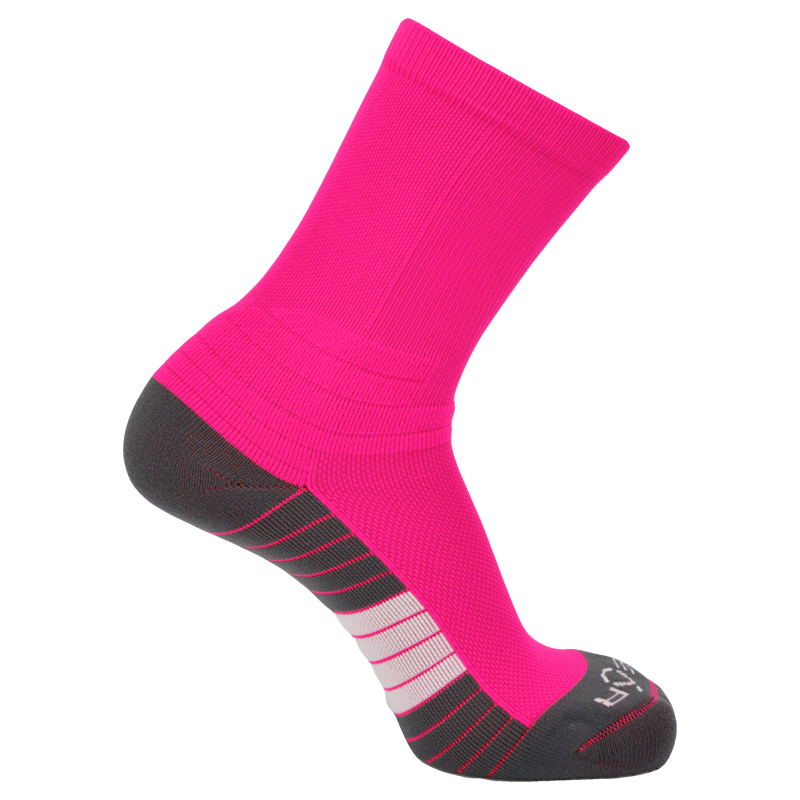 Pear Surge Crew Socks (SURCR) - Solid Color Performance Athletic Socks