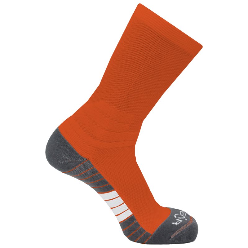 Pear Surge Crew Socks (SURCR) - Solid Color Performance Athletic Socks