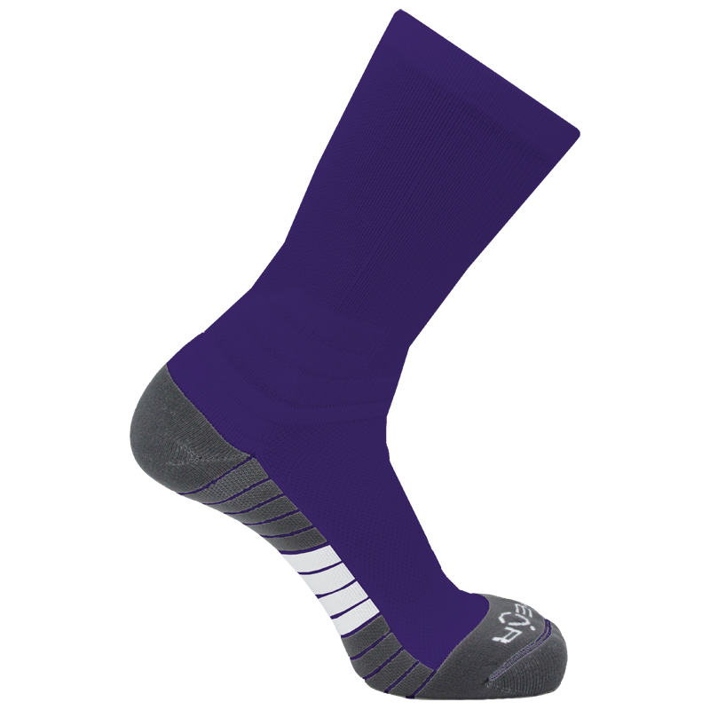 Pear Surge Crew Socks (SURCR) - Solid Color Performance Athletic Socks