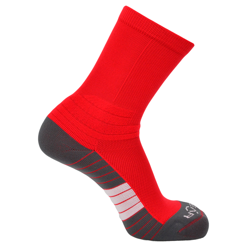 Pear Surge Crew Socks (SURCR) - Solid Color Performance Athletic Socks