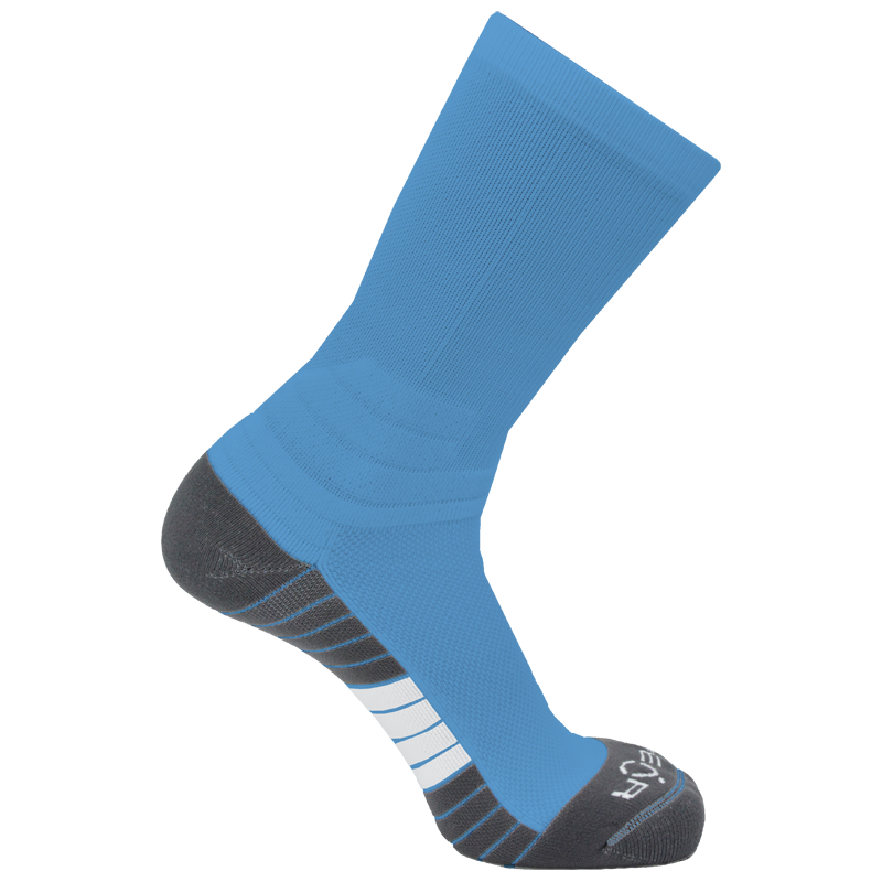 Pear Surge Crew Socks (SURCR) - Solid Color Performance Athletic Socks