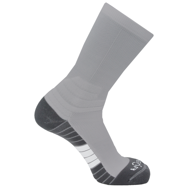 Pear Surge Crew Socks (SURCR) - Solid Color Performance Athletic Socks