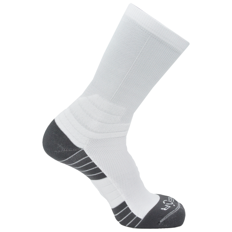 Pear Surge Crew Socks (SURCR) - Solid Color Performance Athletic Socks