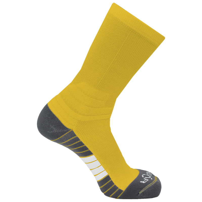 Pear Surge Crew Socks (SURCR) - Solid Color Performance Athletic Socks