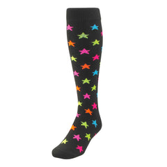 Krazisox Stars Black - Multi-Colored Socks (LP010-918)