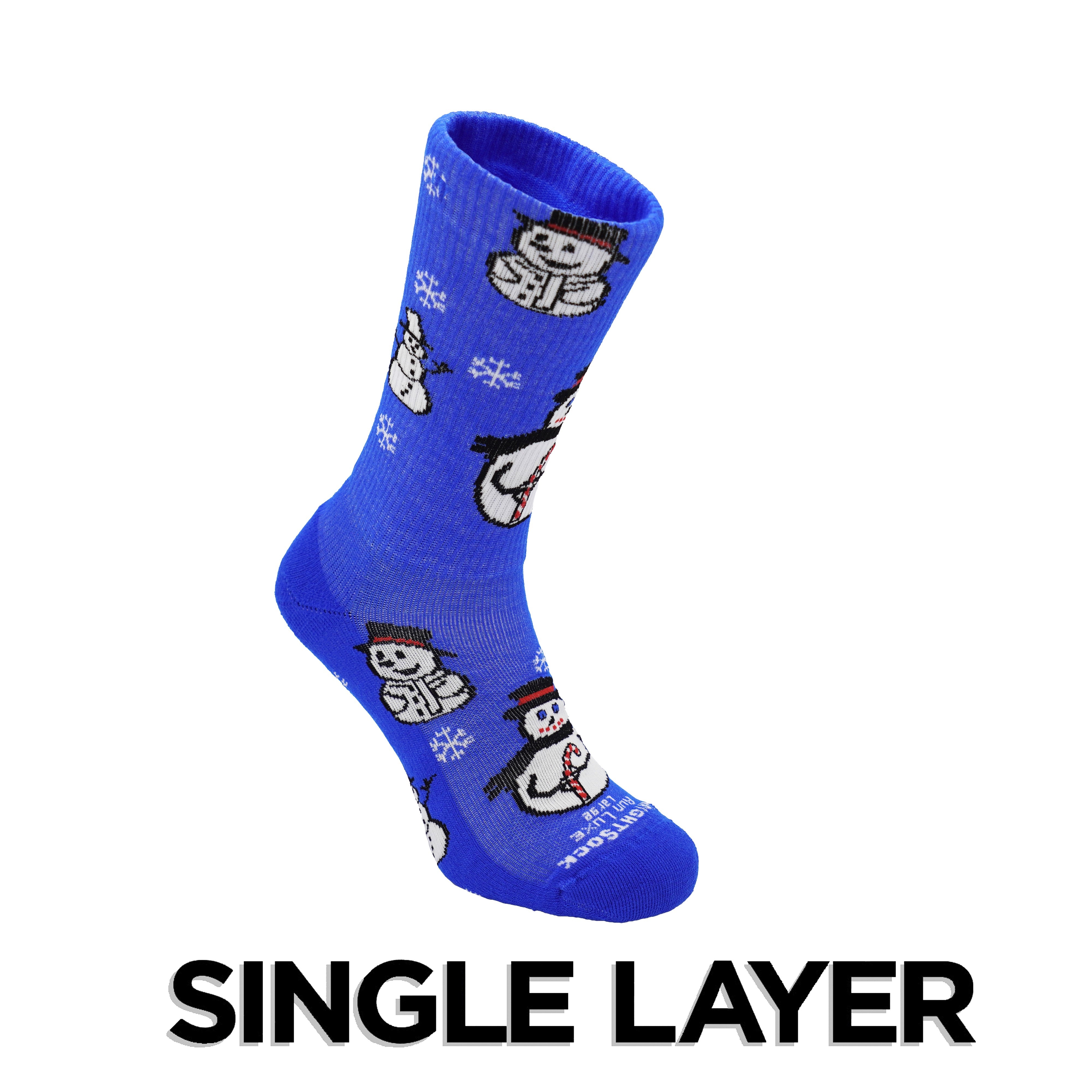 Run Luxe - Crew Length - Snowman - Single Layer