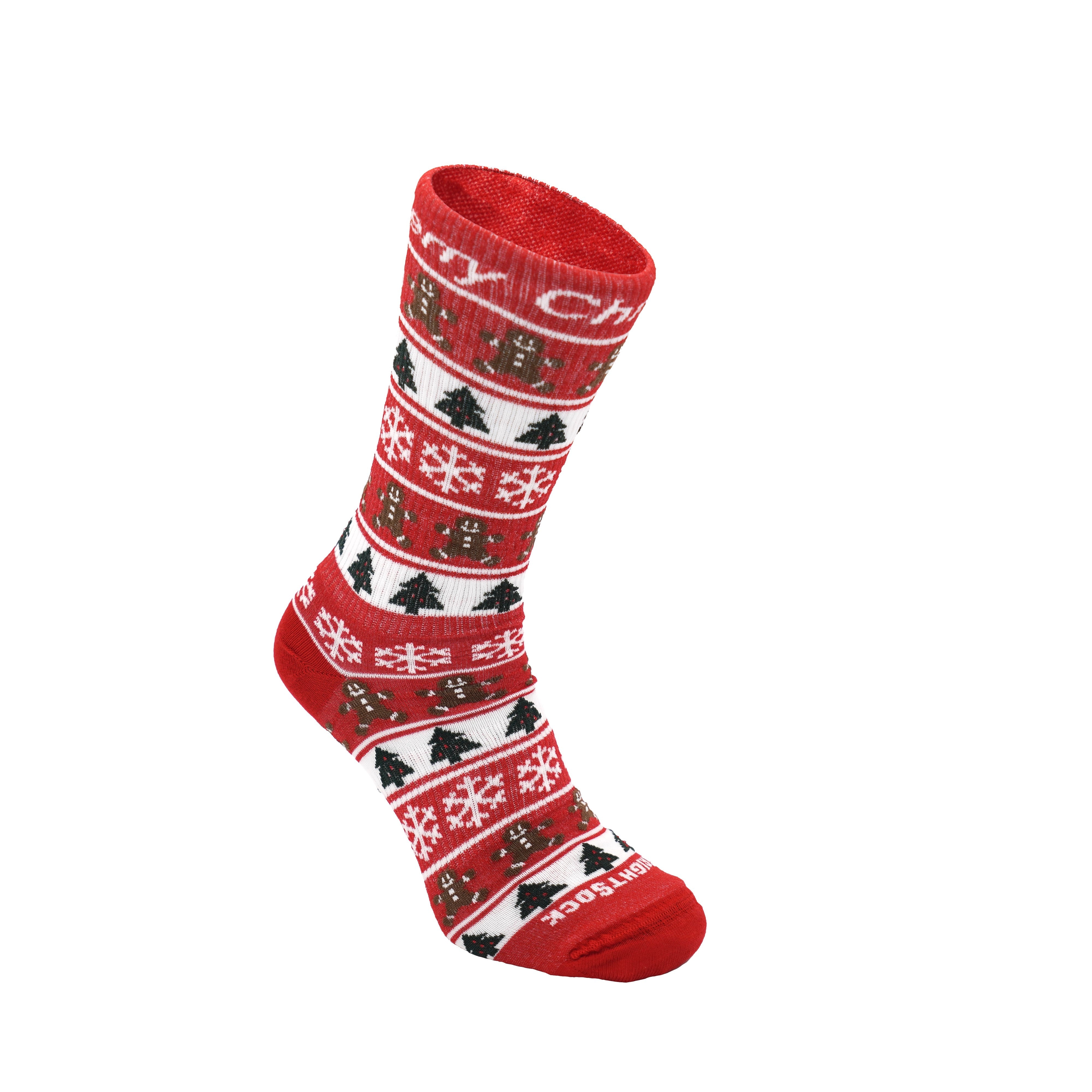 Wrightsock Explore Crew Christmas Stripes – Anti-Blister Travel Socks