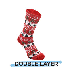 Wrightsock Explore Crew Christmas Stripes – Anti-Blister Travel Socks