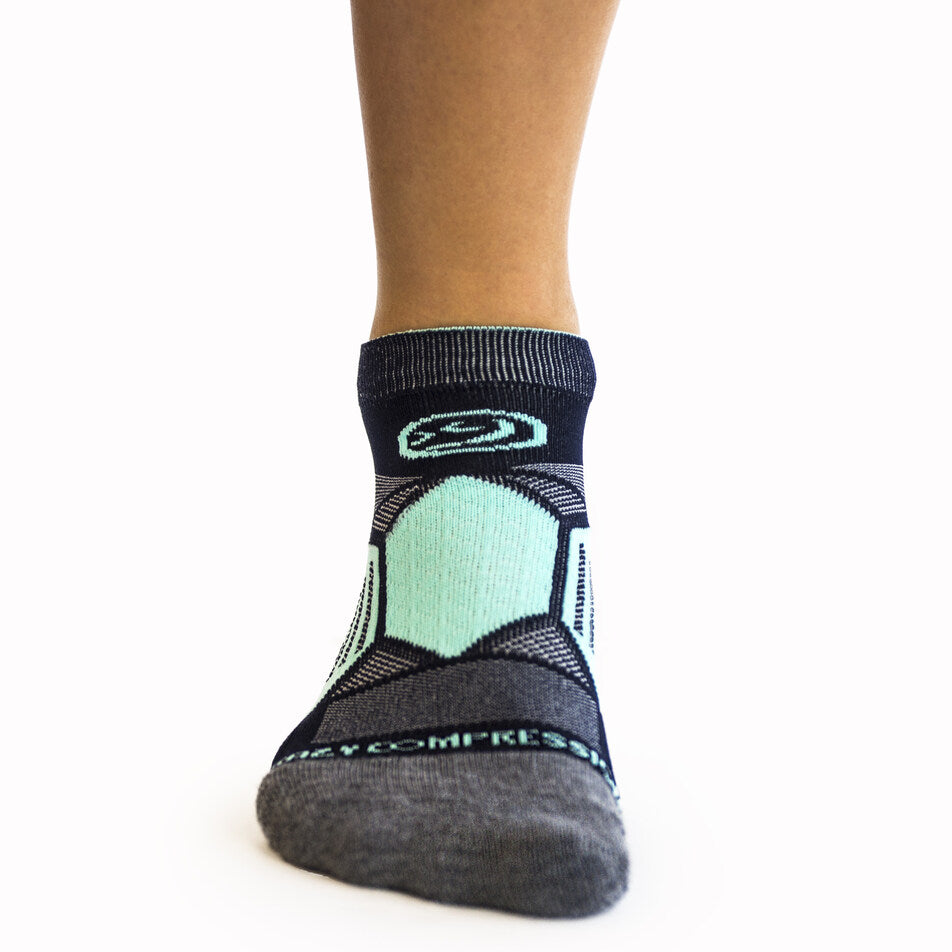 Crazy Compression Elite Running Socks - Navy & Mint