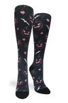 Crazy Compression Socks - Jill-O-Lantern for Halloween  (Standard & Extra Wide)