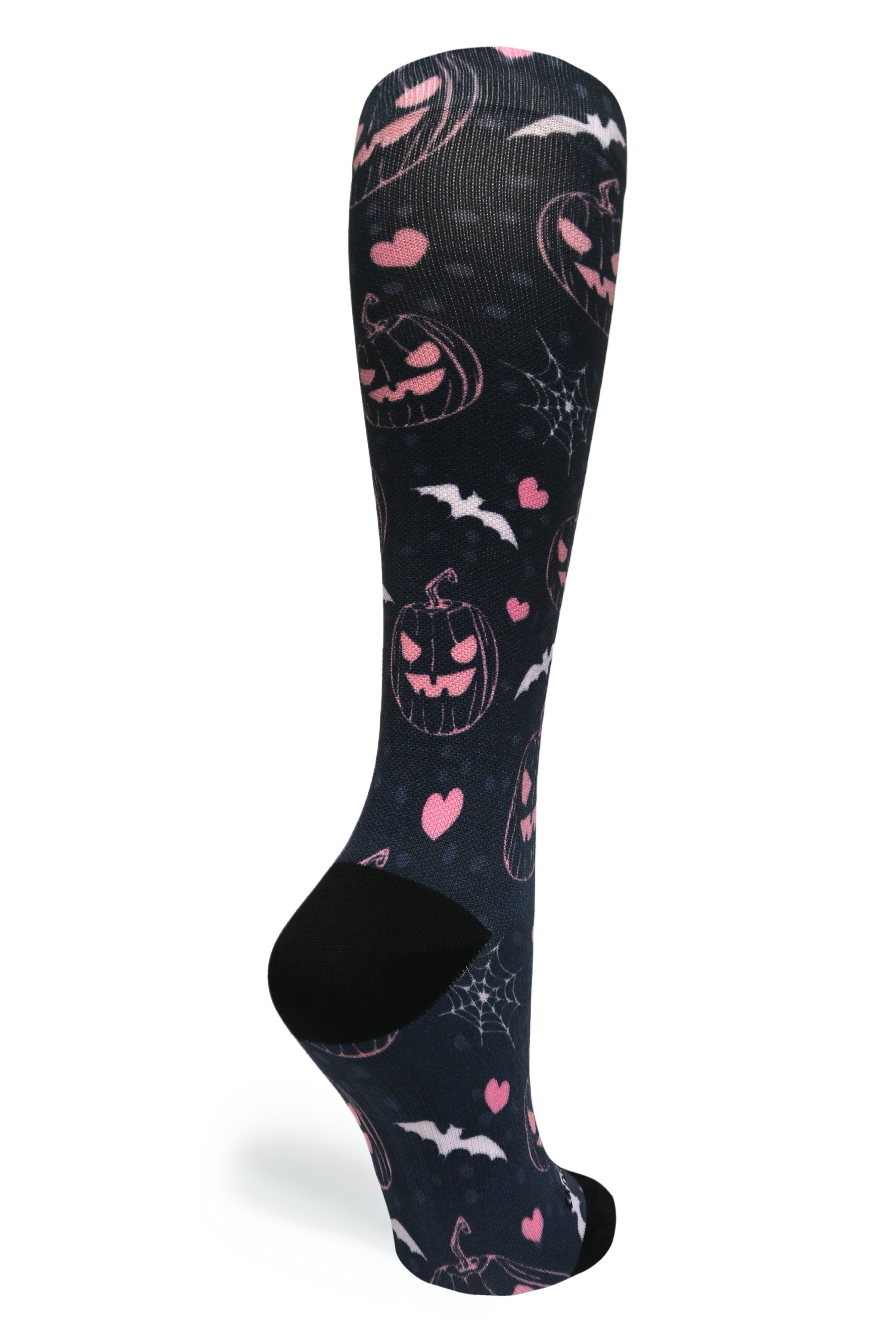 Crazy Compression Socks - Jill-O-Lantern for Halloween  (Standard & Extra Wide)