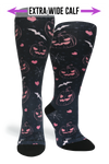 Crazy Compression Socks - Jill-O-Lantern for Halloween  (Standard & Extra Wide)