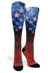 Crazy Compression Socks - Stars of Glory (Standard & Extra Wide)