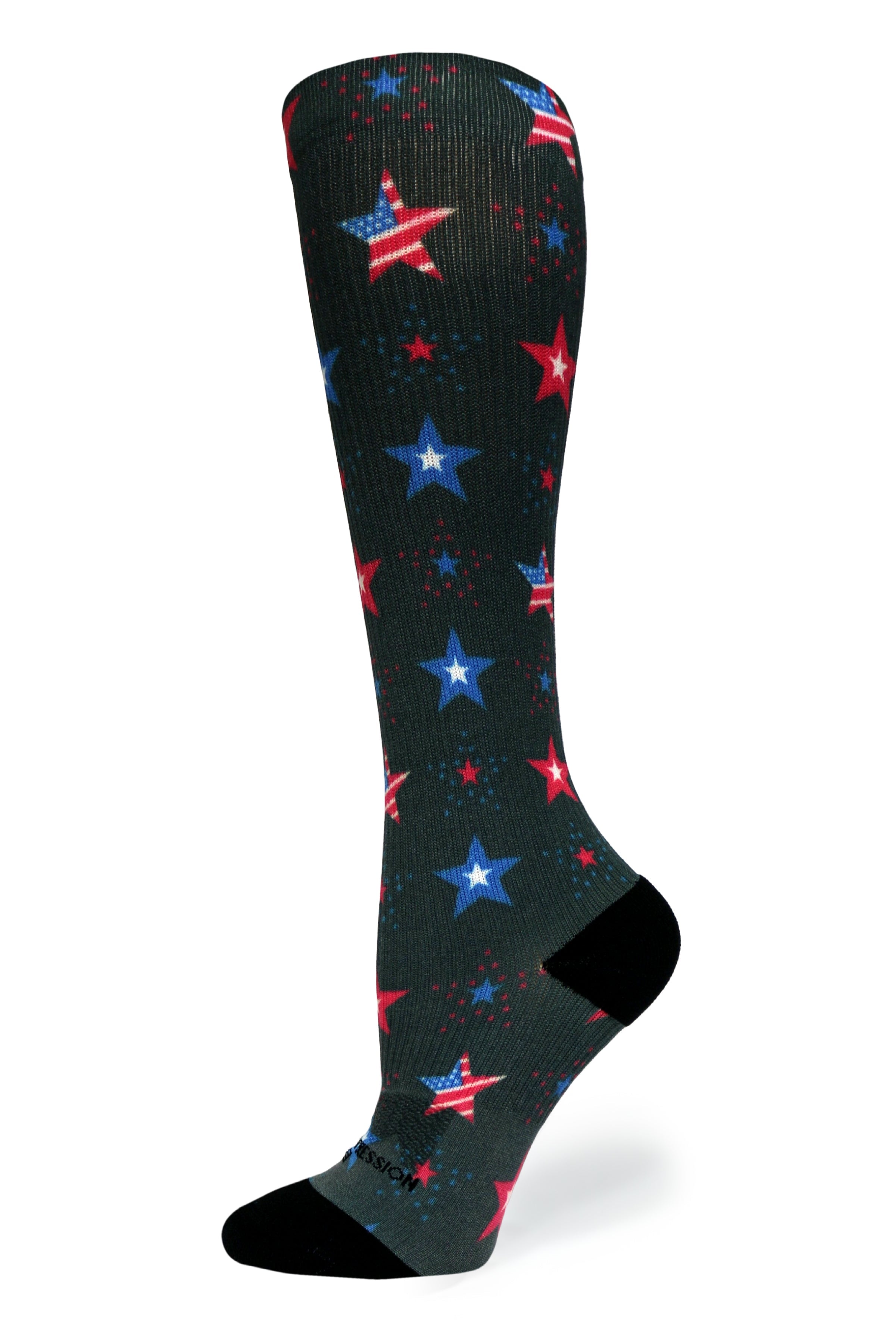 Crazy Compression Socks - USA Stars (Standard & Extra Wide)
