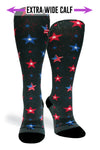 Crazy Compression Socks - USA Stars (Standard & Extra Wide)
