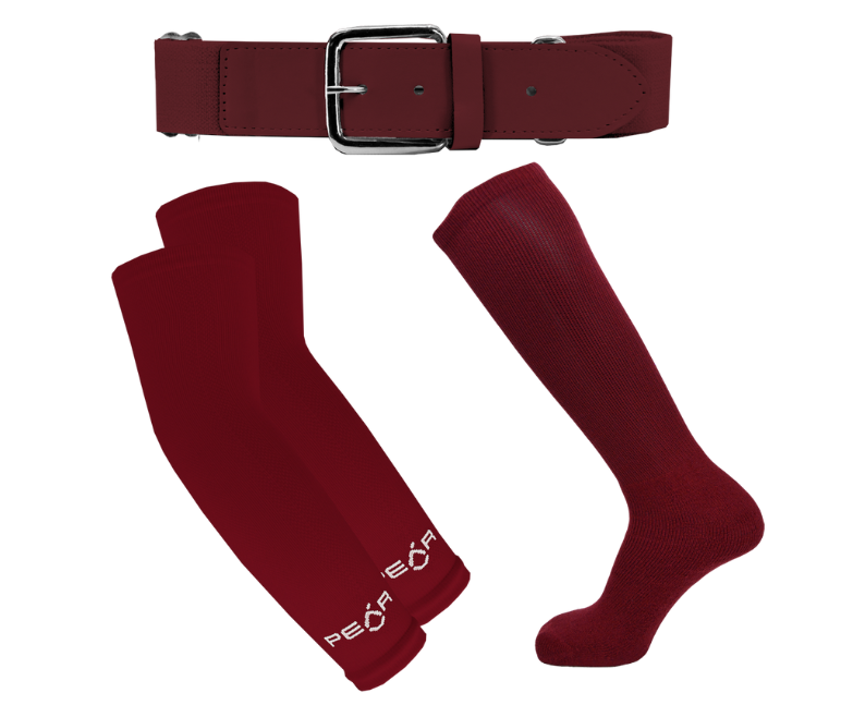 Cardinal Sock, Belt & Sleeve Set