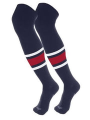 Dugout Striped Over the Knee (OTK) Baseball Sock (DNKE1) Pattern E