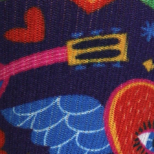 Crazy Compression Socks - Flying Hearts  (Standard & Extra Wide)