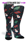 Crazy Compression Socks - Frosty's Party for the Holidays (Standard & Extra Wide)