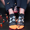 WrightSock Run Luxe - Tab Length -  Single Layer Halloween Ghost