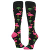 Krazisox Flamingo Over the Calf / Knee High in Black (LP050-918 