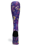 Crazy Compression Purple Petals Socks - (Standard & Extra Wide)