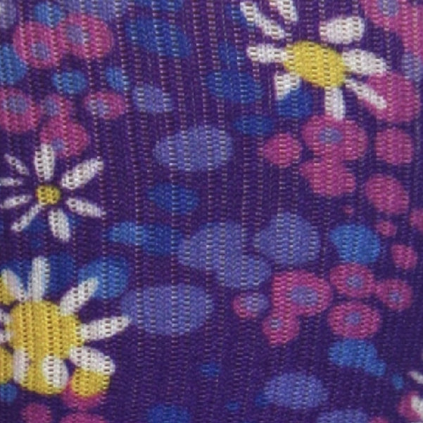 Crazy Compression Purple Petals Socks - (Standard & Extra Wide)