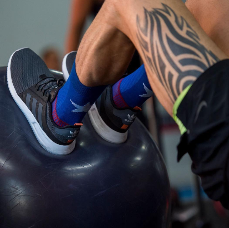 Wrightsock Coolmesh II - Crew Length - Patriotic - Anti Blister System