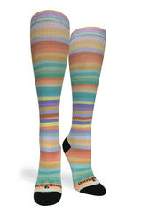 Crazy Compression Socks - Spring Stripes - (Standard & Extra Wide)