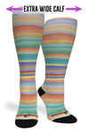 Crazy Compression Socks - Spring Stripes (Standard & Extra Wide)