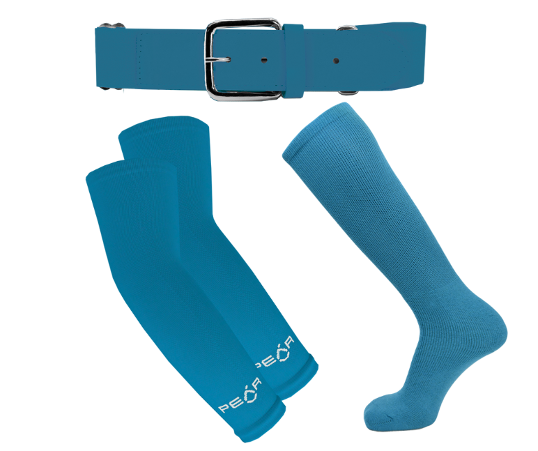 Teal Allsport sock, belt & sleeve