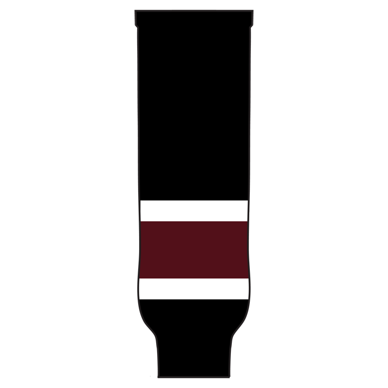 Pearsox Pro Weight Knit Ice Hockey Socks - Arizona (Black or Maroon)