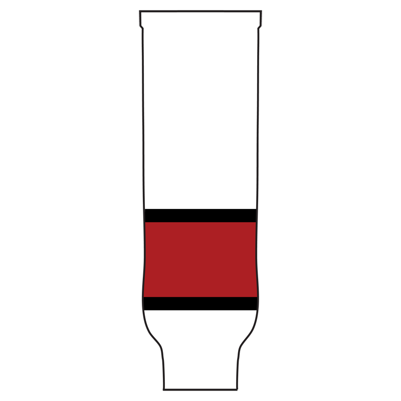 Pearsox Pro Weight Knit Ice Hockey Socks - Carolina (Black, Red or White)