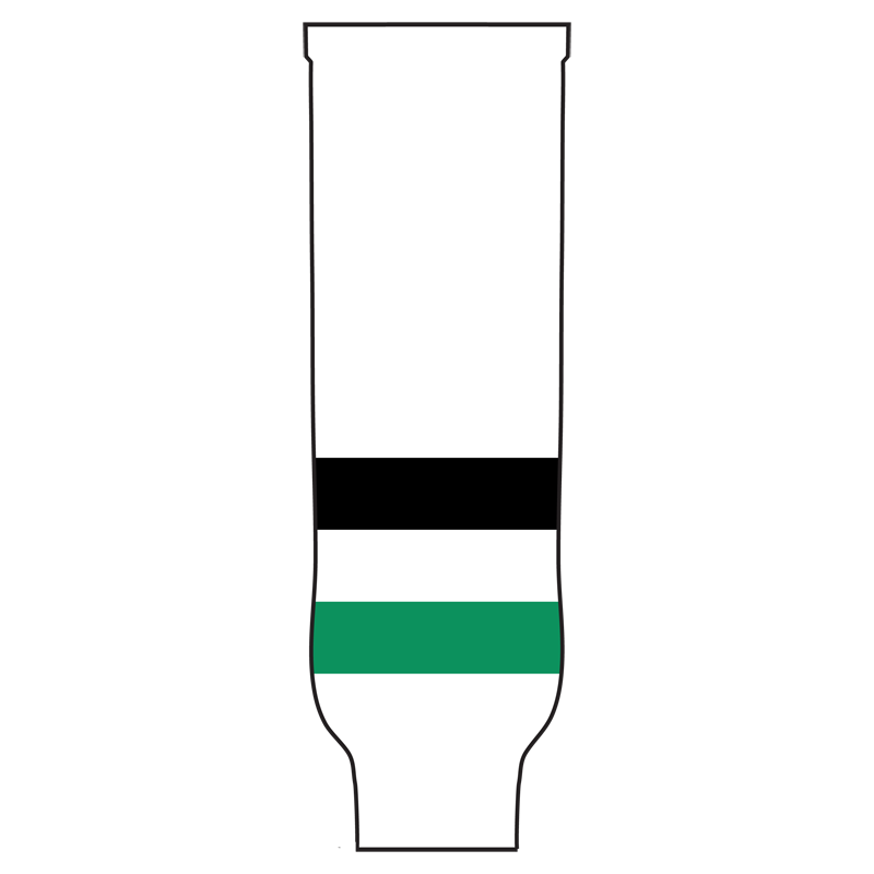 Pearsox Pro Weight Knit Ice Hockey Socks - Dallas (Kelly Green or White)