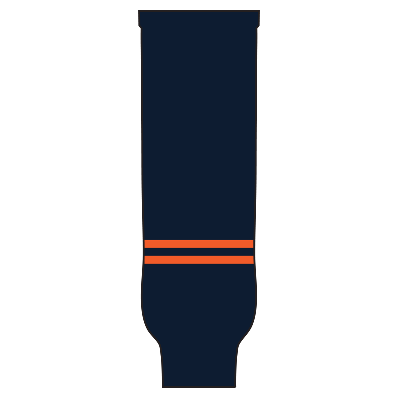 Pearsox Pro Weight Knit Ice Hockey Socks - Edmonton (Navy, Orange or White)