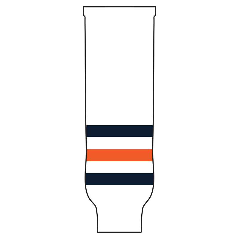 Pearsox Pro Weight Knit Ice Hockey Socks - Edmonton (Navy, Orange or White)