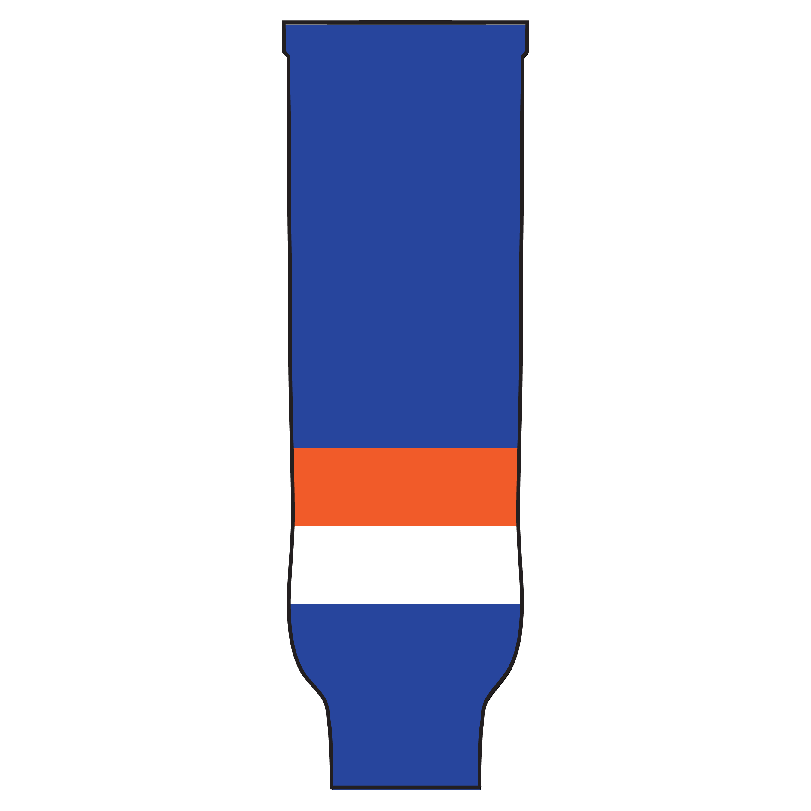 Pearsox Pro Weight Knit Ice Hockey Socks - Islanders (Royal Blue or White)