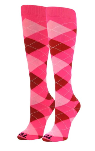 pink argyle dress socks Pink & Grey Argyle Dress Socks
