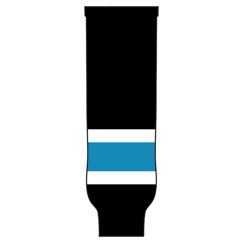 Pearsox Pro Weight Knit Ice Hockey Socks - San Jose (Teal or Black)